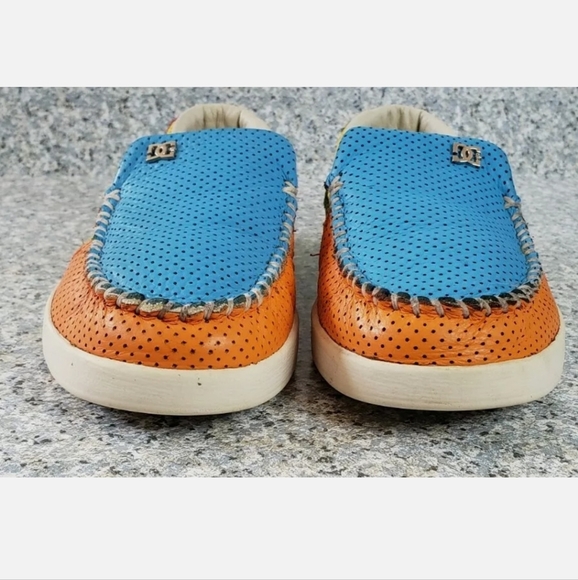 DC Shoes Villian XLE 302857 Mens US Sz 6/ Womens US Sz 7 Colorblock Loafer - Picture 7 of 9